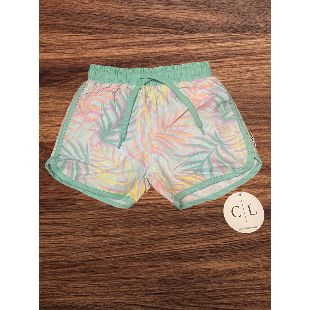 Caden Lane Palm Leaves Swim Trunks